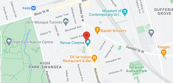 map of 414 RONCESVALLES AVE